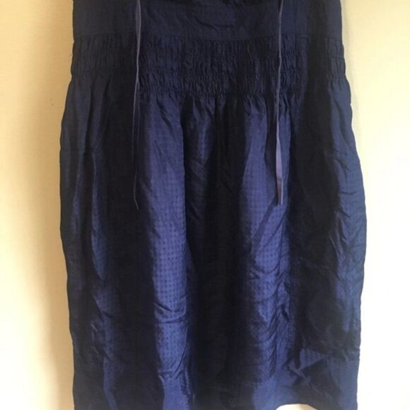 Maeve size 4 silk navy dress - Picture 3 of 8